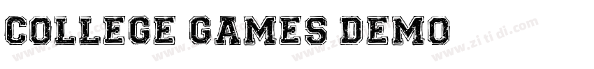 College Games Demo字体转换